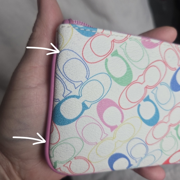 Coach Chelsea Pink Monogram Wristlet - Picture 7 of 11